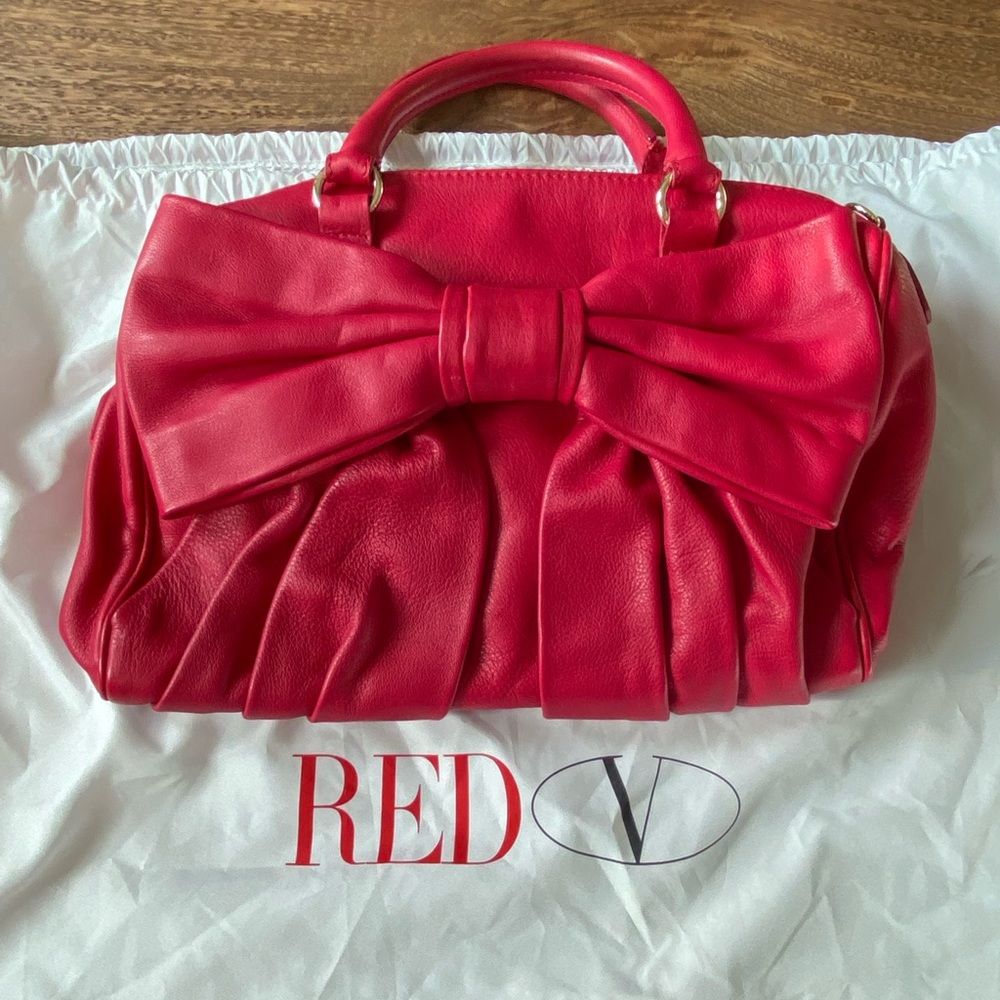 RED Valentino Red Leather Purse
